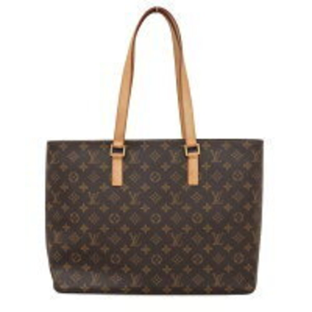 Louis Vuitton Luco Monogram Shoulder Bag Tote Horizontal Brown Leather